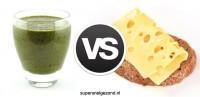 Groene smoothie vs boterhammen met kaas