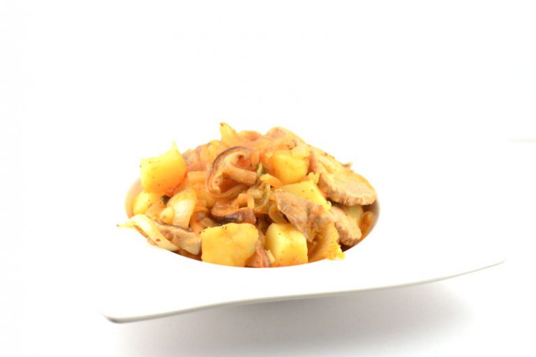 Kimchi aardappelstoof met varkenshaas